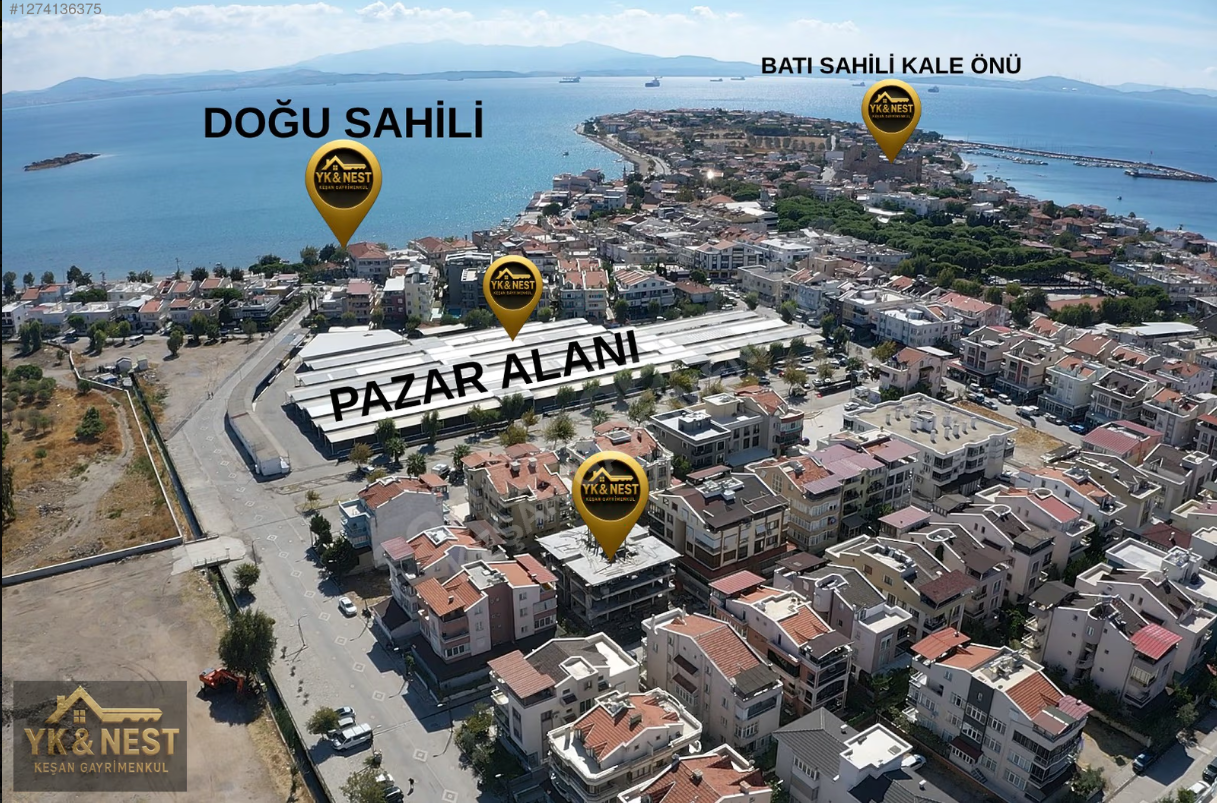 ÇANDARLI MERKEZDE, DENİZE 400 METRE MESAFEDE 3+1 SATILIK DUBLEKS